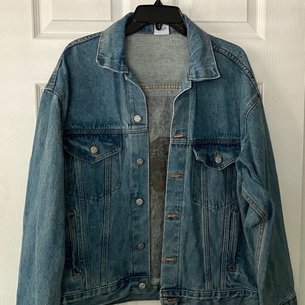 Classic Denim Jacket for Men Size S